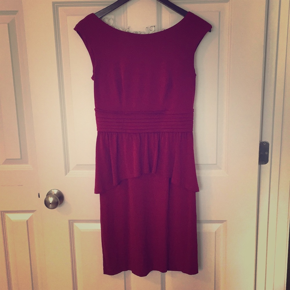 AB Studio ✨ - Raspberry Peplum Dress